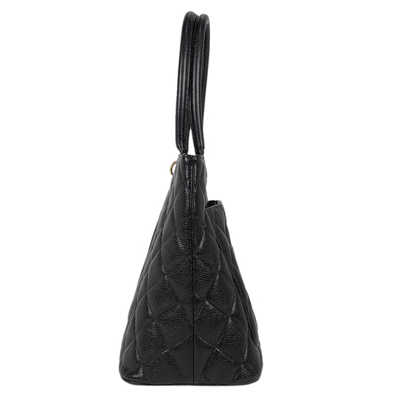 Chanel Handbag Reproduction Black Tote Caviar Skin - Picture 1 of 11